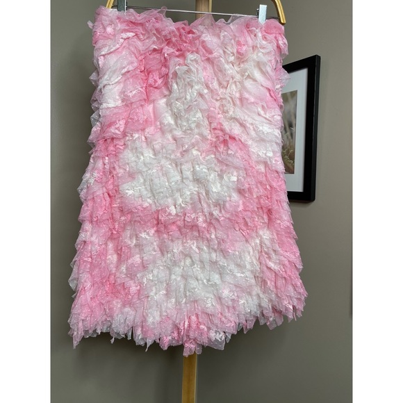 LoveShackFancy Calandre Strapless Mini Dress - Picture 8 of 10